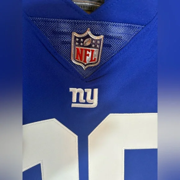Nike New York Giants #26 Saquon Barkley Vapor Elite Jersey